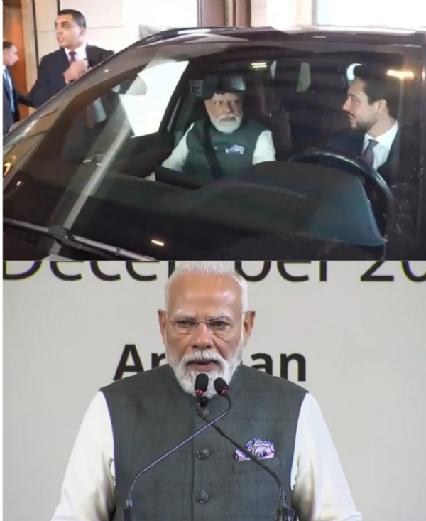 PM Modi addresses gathering at India-Jordan Business Forum in Amman PM Modi addresses gathering at India-Jordan Business Forum in Amman