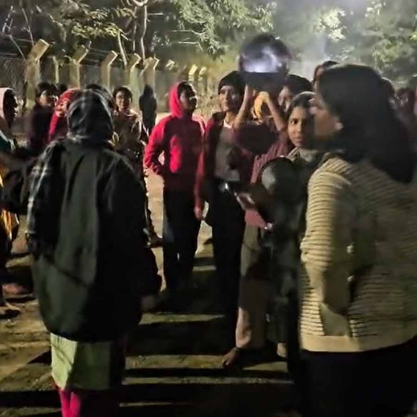 The protesting students