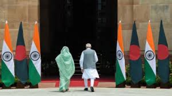 File pic: PM Modi with former Bangladesh PM Sheikh Hasina at Hyderabad House in Delhi File pic: PM Modi with former Bangladesh PM Sheikh Hasina at Hyderabad House in Delhi