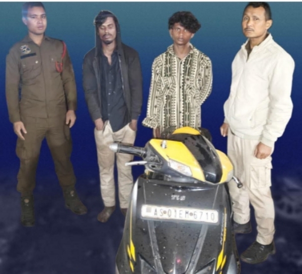 Image of the two Arrested for Scooter Theft in Guwahati.
