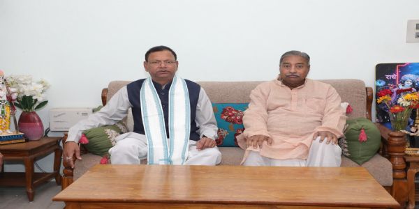 UP BJP chief pays courtesy call on ex-MP Vinay Katiyar