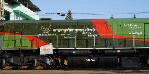 NFR Names Locomotive in Honour of Kirti Chakra Awardee Captain Sunil Kumar Chowdhary