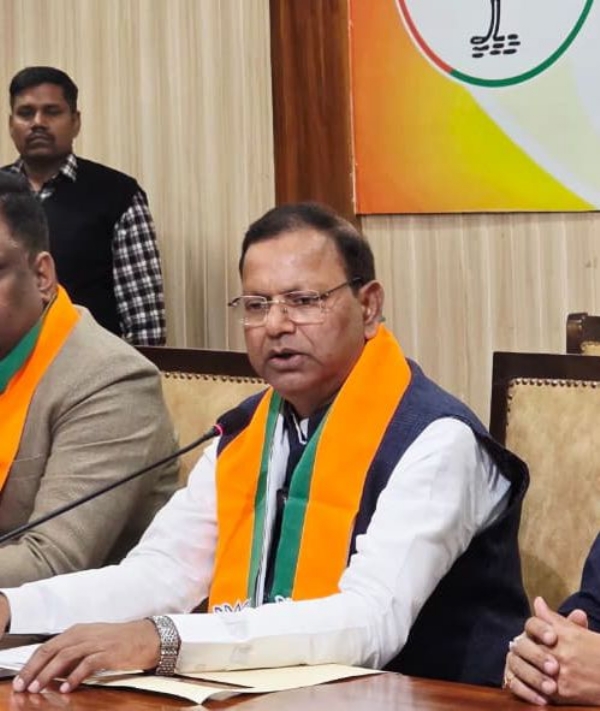 Press conference held at the BJP State Headquarters