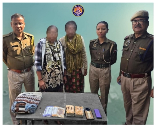 Image of the Two arrested Women Drug Traffickers.