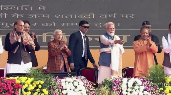PM Modi Inaugurates ‘Rashtra Prerna Sthal’ in Lucknow .