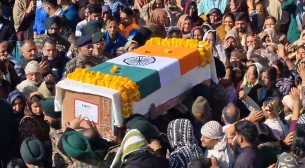 JCO Killed In Firing Incident Cremated With Full Military Honours In J&K’s Reasi