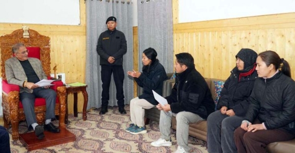 Various delegations call on LG Ladakh