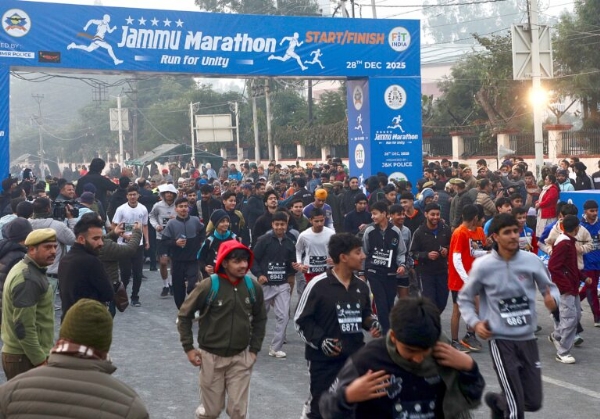 Over 8,000 Participate In ‘Run For Unity’ Marathon Organised By J&K Police In Jammu