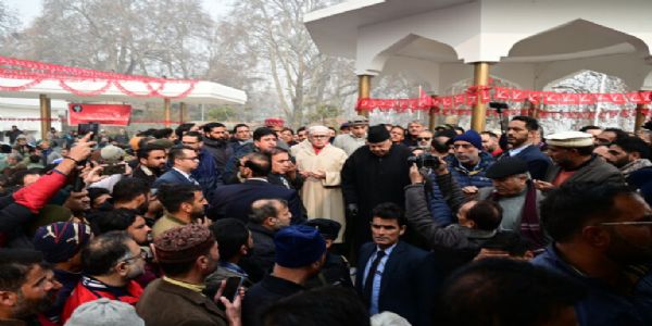 NC Leaders Pay Homage On Sheikh Mohammad Abdullah’s 120th Birth Anniversary