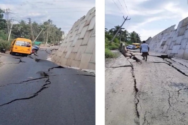 NHAI Takes Stern Action Over NH-66 Service Road Collapse in Kerala NHAI Takes Stern Action Over NH-66 Service Road Collapse in Kerala