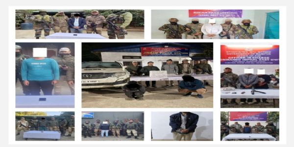 Security Forces Tighten Net on Extortion in Manipur; 11 Underground Cadres Held in Statewide Sweep