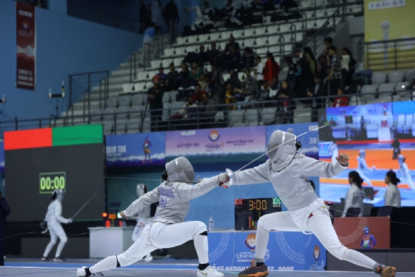 National Games: Jetley Chingakham and Meena Naorem hoisted the flag in fencing