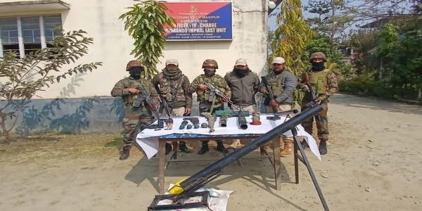 Manipur Police arrested rebels, seized arms, illegal items in separate operations