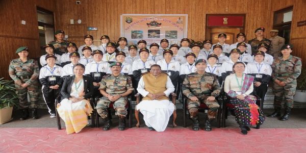 Governor Acharya interacts with National Integration Tour Contingent