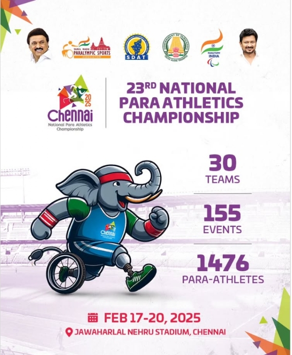 23rd National Para Athletics Championship grand opening in Chennai