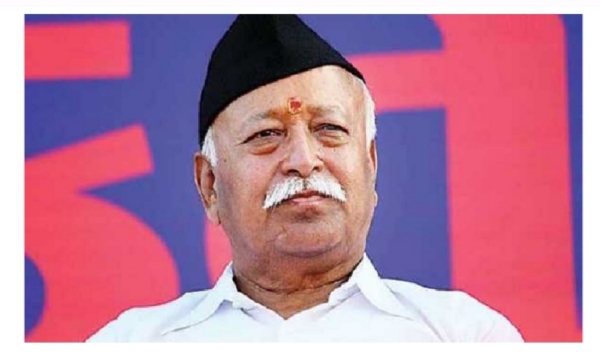 Image of the RSS chief Mohan Bhagwat.