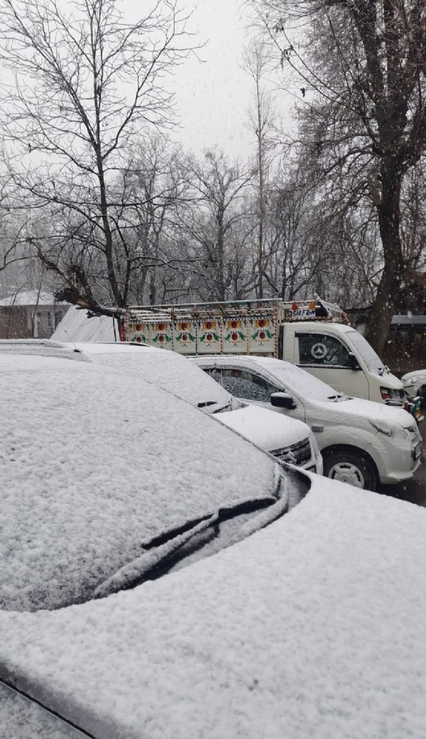 Fresh Snowfall In Higher Reaches Of Kashmir