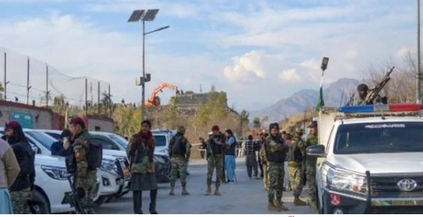 Security forces have taken over the march in Kurram district.