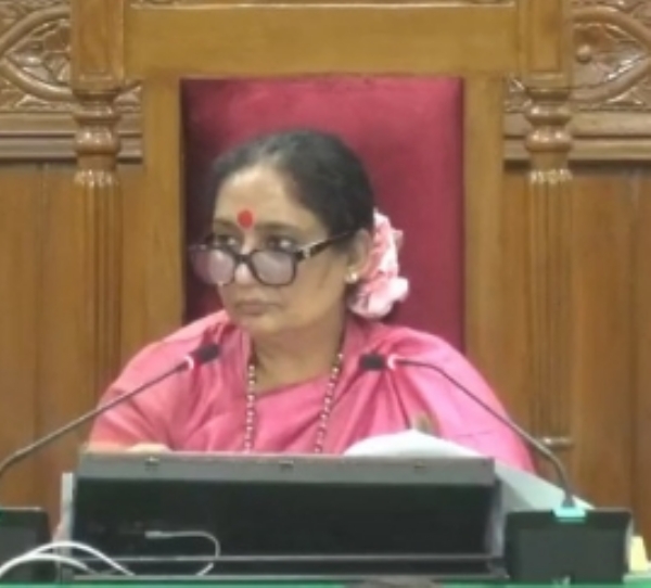 Speaker Ritu Khanduri Bhushan conducting the assembly session