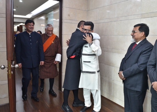 Bhutanese Prime Minister arrived in Delhi welcomed by Pabitra Margherita