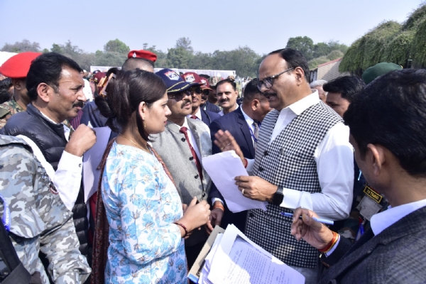 Ex-Servicemen (ESM) rally was organized at AMC Stadium, AMC Centre & College, Lucknow Cantt