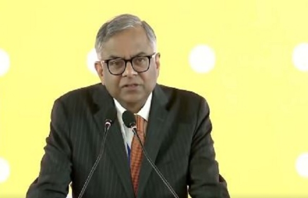 Natarajan Chandrasekaran addressing Assam 20 Investment and Infrastructure Summit 2025
