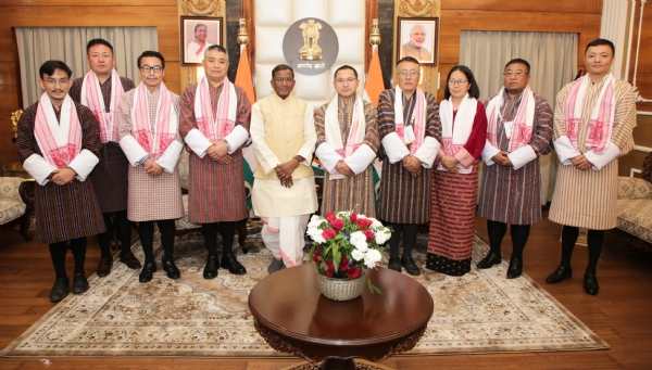 Image related to the Bhutan Agriculture Minister Calls on Assam Governor Laxman Prasad Aacharya.