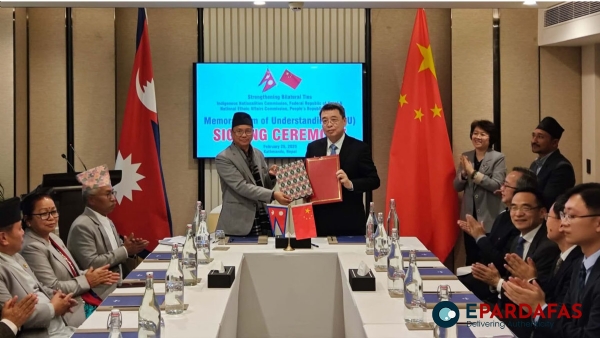 Dispute in ruling coalition due to agreement between Nepal and China