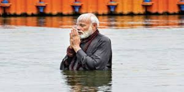 PM Modi to take holy bath at Triveni Sangam today