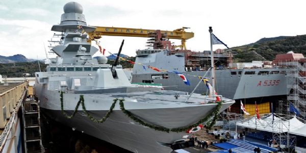 Italian Navy warship Antonio Marceglia arrive at Colombo port