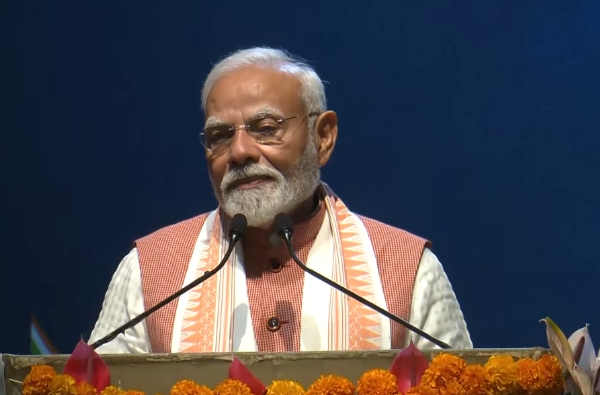 Prime Minister Narendra Modi addressed the Indian community in Mauritius on Tuesday.