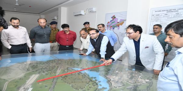 NFR GM inspects the progress of Multi Modal Logistics Hub