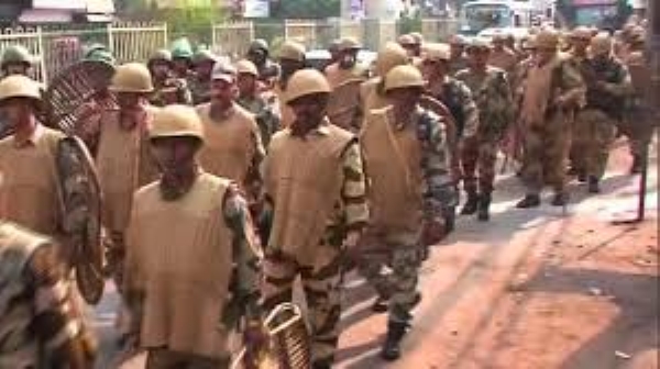 Flag March By Delhi Police