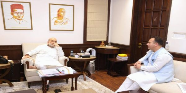 J-K LoP Sharma Meets Amit Shah; Discusses Region’s Security, Development