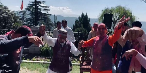 Holi in Himachal is celebrated enthusiastically by leaders