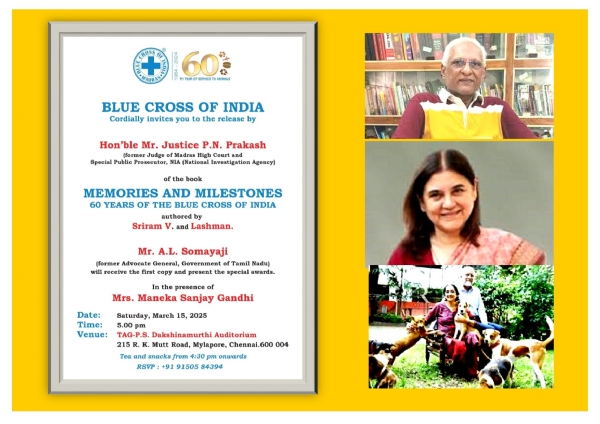 Justice P.N. Prakash will Release the Book and Maneka Sanjay Gandhi will Share Their Insights