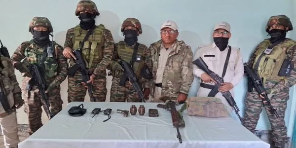 Manipur Police recovered huge quantity of weapons in search operation