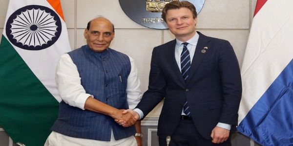 Rajnath Singh meets with Defence Minister of Netherlands