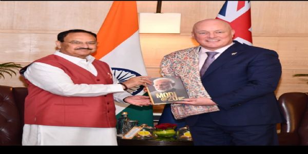 JP Nadda meets with New Zealand PM Luxon