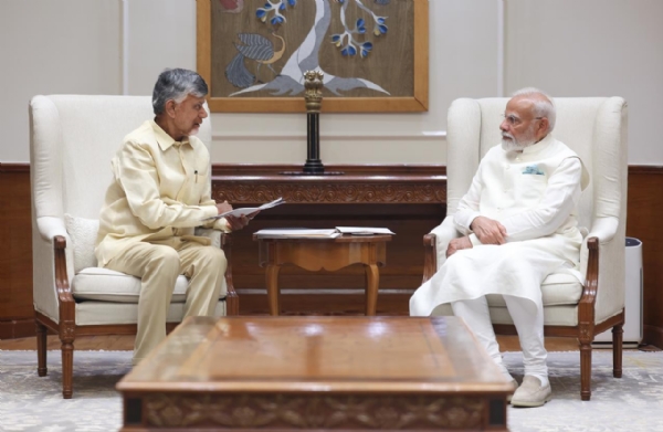 Chief Minister of Andhra Pradesh Chandrababu Naidu met with the Prime Minister Narendra Modi Chief Minister of Andhra Pradesh Chandrababu Naidu met with the Prime Minister Narendra Modi