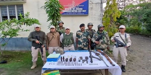 Security Forces Recover Large Cache of Arms and Ammunition in Manipur Operations