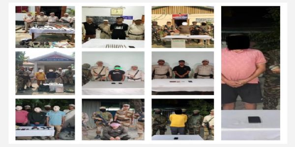 Extortion crackdown in Manipur: Arms seized, 13 arrests
