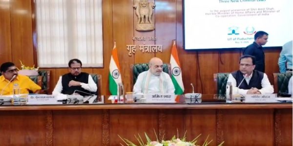 Amit Shah emphasises need for swift implementation of new criminal laws in Puducherry