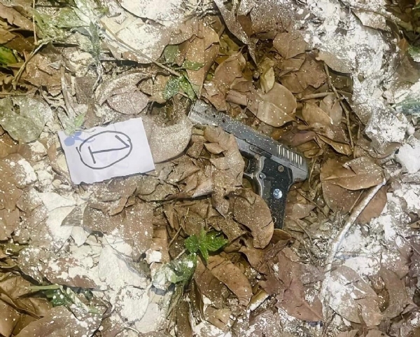 Pistol recovered from the terrorist.