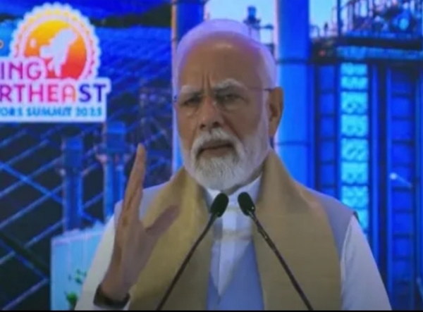 Prime Minister Narendra Modi addressing the Rising Northeast Investors Summit 2025