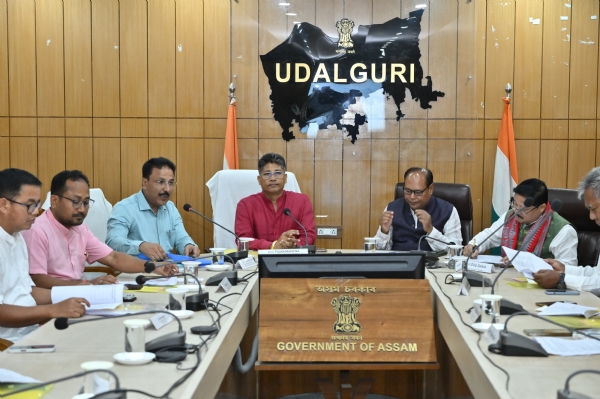 Minister Pijush Hazarika presiding  the DLMC meeting for Arunodaya beneficiary selection in Udalguri.