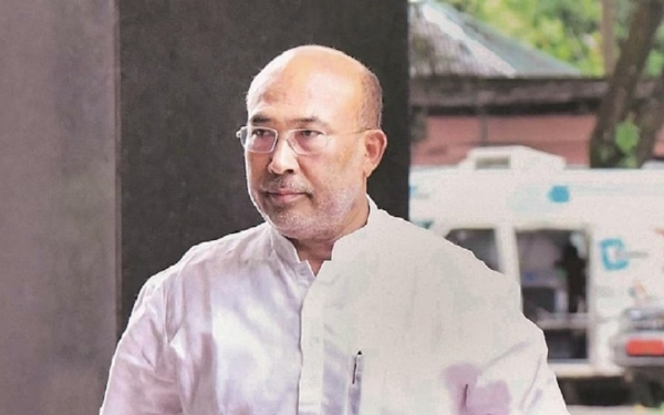 Image of the Ex-CM N Biren Singh.