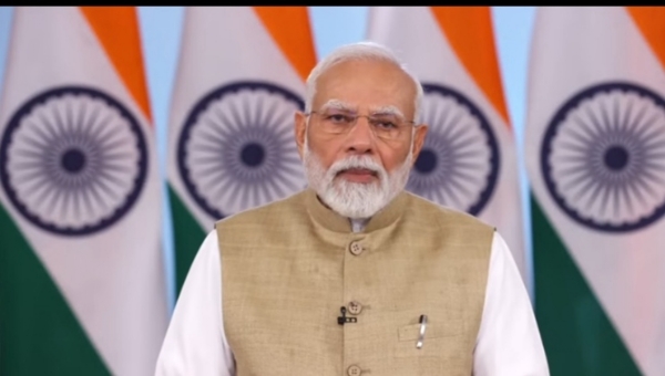 PM Modi addressing the Viksit Krishi Sankalp Abhiyan