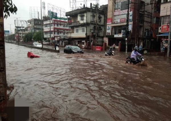 Waterlogging disrupts Guwahati after heavy rains