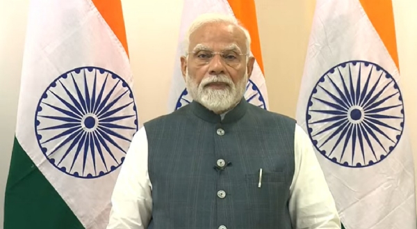 PM Modi while addressing virtually